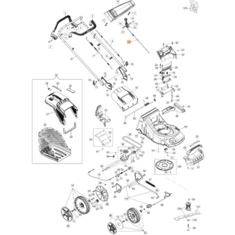Cavo acceleratore tagliaerba modelli MAX53TBXE ORIGINALE EMAK 66060518R