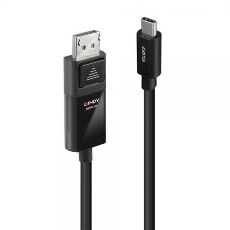 Cavo adattatore Lindy da USB-C a DisplayPort 8K60 da 1 m, codice 43341