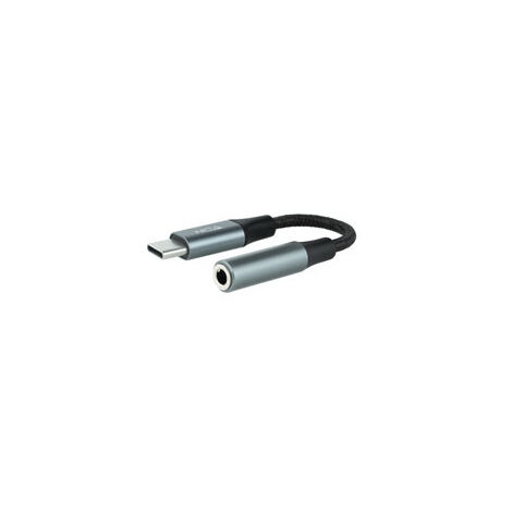 Cavo adattatore Usb-c a Jack 3.5 Grigio Nanocable 10.24.1204