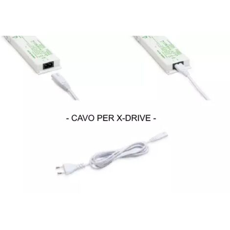 CAVO ALIMENTAZIONE DA MT.2,0 CON SPINA PER ALIMENTATORE  X-DRIVER - PROMO-