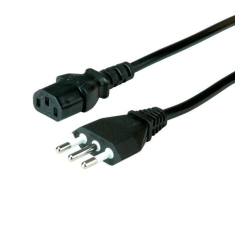 Cavo alimentazione value 1.8 m nero 250 volt