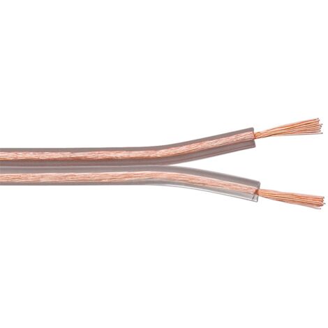 Cavo 2 x 10mm OFC 100% RAME cavi casse altoparlanti 10 mm bipolare Cavo 2 x 10mm OFC 100% RAME cavi casse altoparlanti 10 mm bipolare