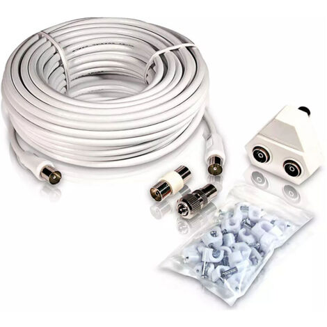 Cavo antenna coassiale tv coassiale tipo pal swv2209w/10 philips