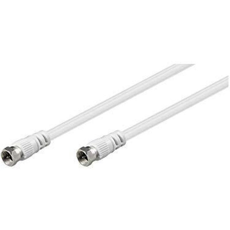 Oem Cavo Antenna Satellite F f 2,5 Mt Bianco