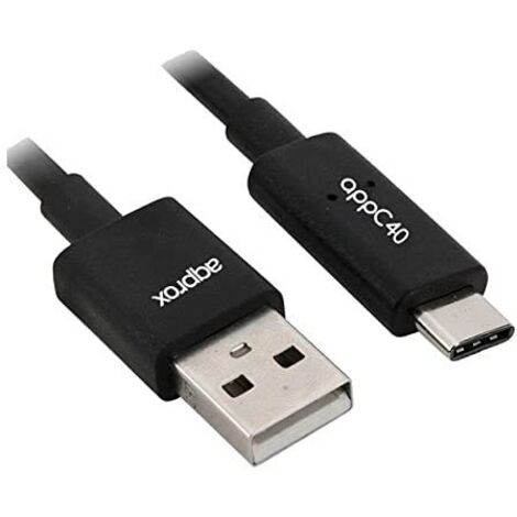 Cavo approx da usb 2.0 a usb tipo-c lunghezza 1m con protezione metallica
