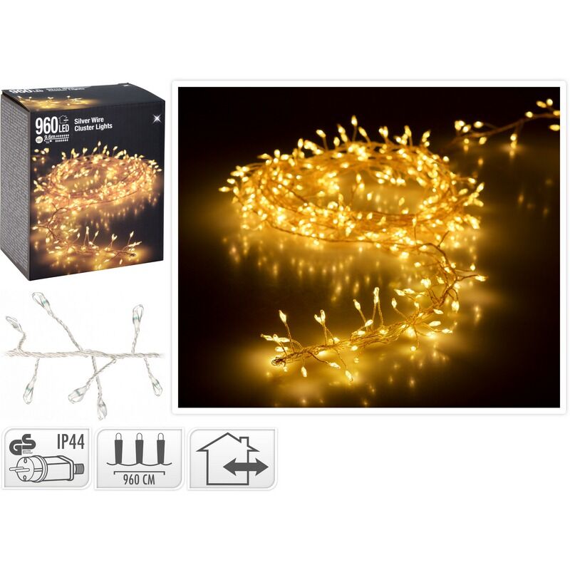 Koopman - cavo argentato cluster 960LED caldo