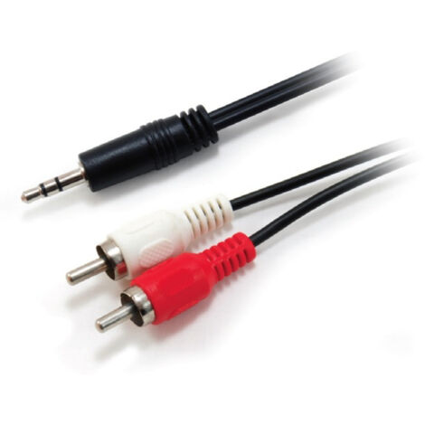 Cavo audio mini jack 3,5mm maschio a 2 rca maschio 2,5m