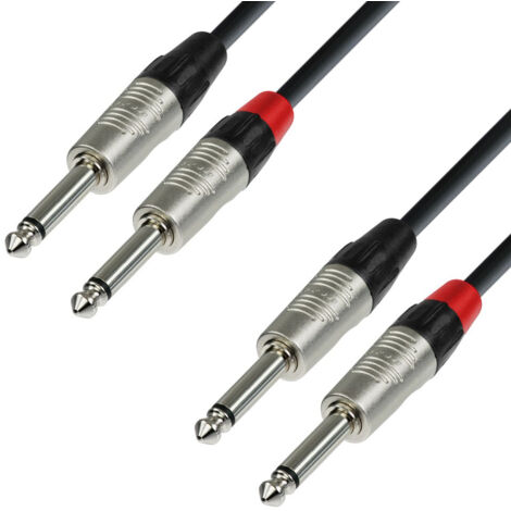 Cavo audio Rean 2 Jacks 6,3mm Mono A 2 Jacks 6,3mm Mono 6m Adam K4tpp K4tpp0600