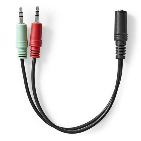 Cavo audio stereo  35 mm femmina  2x 35 mm maschio  placcato oro  012 m  rotondo  in scatola 69254027 69254027 69254027 69254027