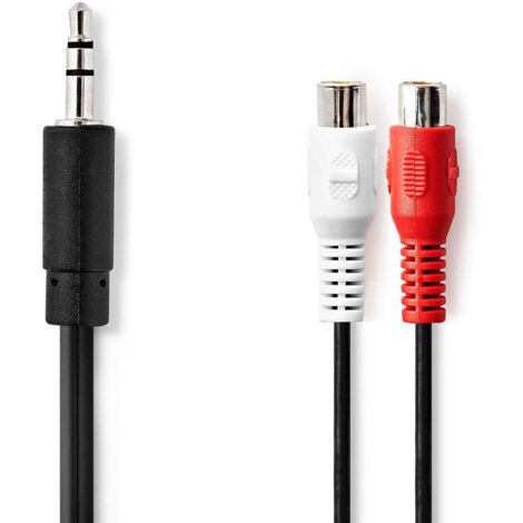 Cavo audio stereo  35 mm hane  2x rca hona  nickelplaterad  020 m  rotondo  lada 81867558 81867558 81867558 81867558