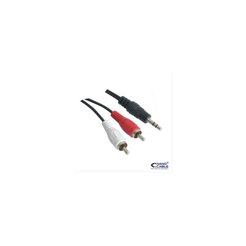 cavo audio stereo 3,5/m-2xrca/m 5m nano