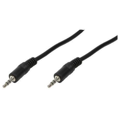 Cavo audio stereo maschio-maschio da 3,5 mm, 0,2 m, nero