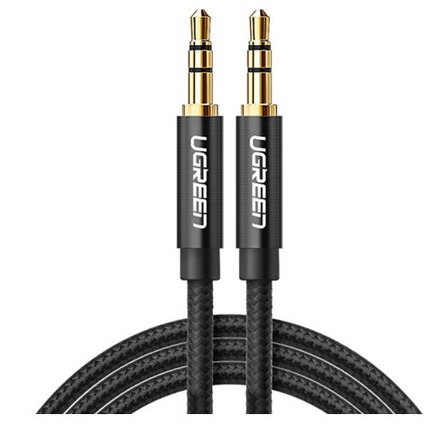 Cavo AUX UGREEN AV112 con mini jack da 3,5 mm, 2 m (nero)