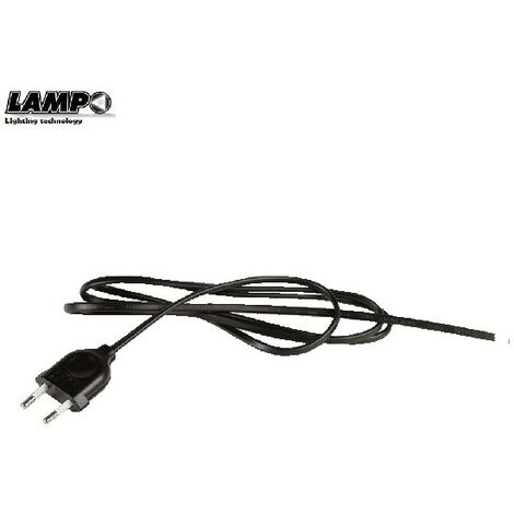 Cavo cablato nero con spina