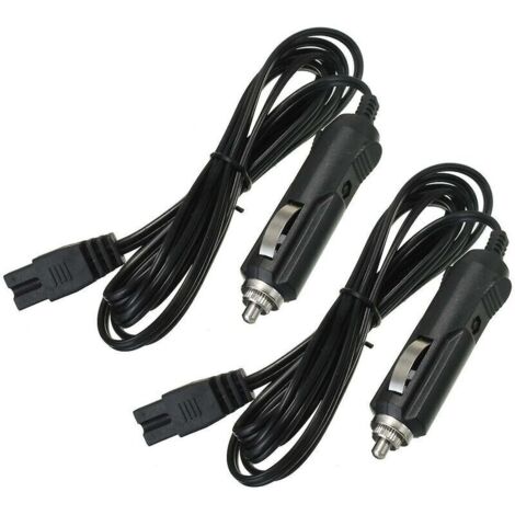Cavo caricabatterie a 2 pin per accendisigari per frigorifero e frigorifero per auto da 2 m e 12 V.