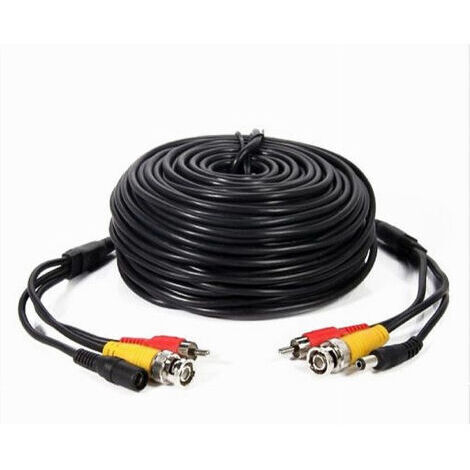 Cavo Coassiale Audio Video Alimentazione Bnc+av+dc 50mt Per Telecamera Cv-tel006