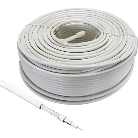 EDISION OCX-100 Cavo Coassiale 100m Antenna TV SAT Esterno/Interna - Foto 6