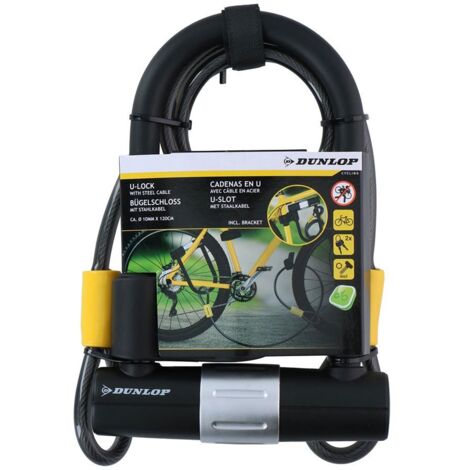 Cavo con lucchetto Dunlop Nero