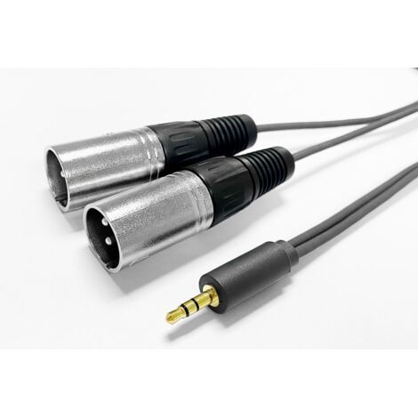 Cavo da 3,5 mm a 2 x xlr maschio