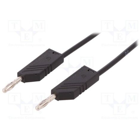 Cavo DaTest Con Banane 4mm 1m Colore Nero 16a/60vdc Mlnsil100/1sw