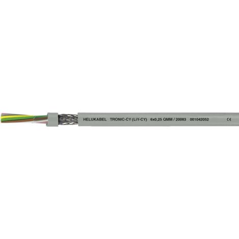 Cavo dati LiYCY 2 x 0.14 mm² Grigio HELU 20001 100 m
