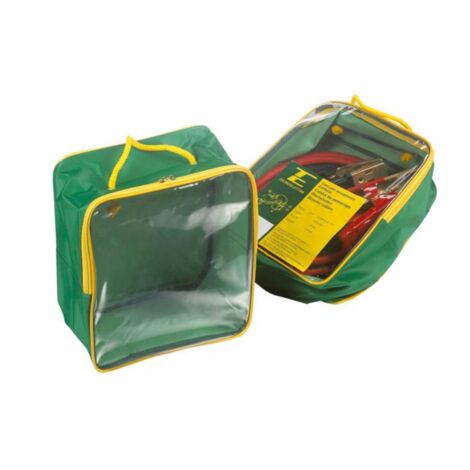 Cavo d'avviamento batteria in rame con pinze 500 sezione 50 mm² lunghezza 5000 mm in valigetta