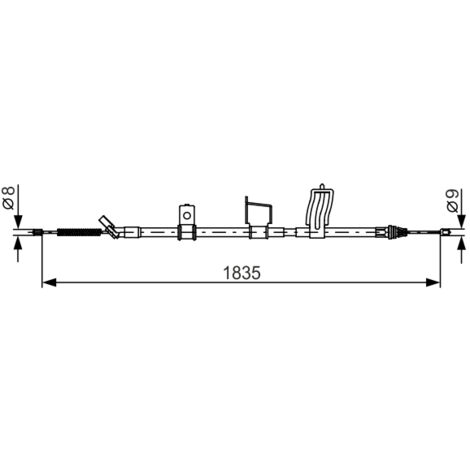 Cavo del freno a mano 1987482341 Bosch