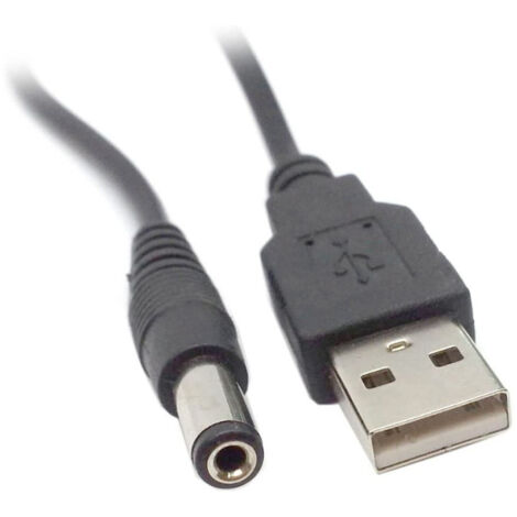 Cavo Di Alimentazione Cavo DI Ricarica USB DC 5,5X2,5mm Lunga 1M