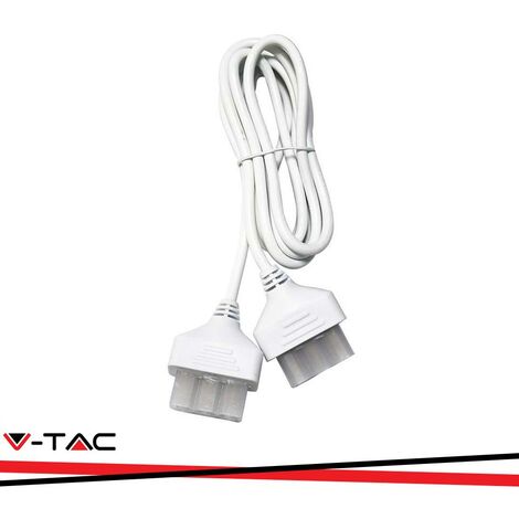 CAVO DI ALIMENTAZIONE CON 2 SPINEBIANCO 2M 3X0.75MM