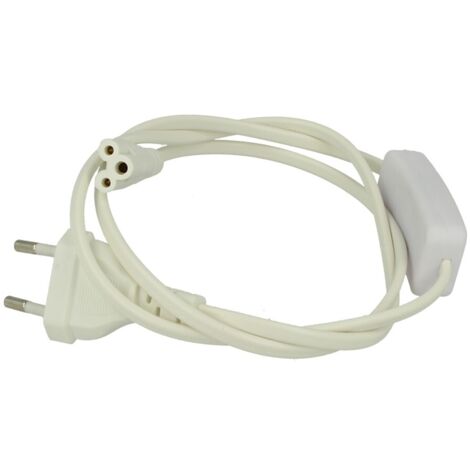 Cavo Di Alimentazione Con Interruttore Presa Standard Euro Spina Maschio Per Plafoniera Tubo Led T5 All In One Con Filo Lunga 1 Metro