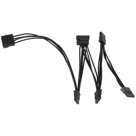 Cavo di alimentazione IDE a 4 pin a 5 porte Molex multiplo SATA 18AWG per PC HDD SSD Hard Drive