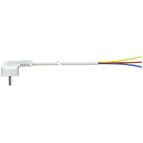 Cavo di Alimentazione Solera 7000/1,5 Schuko 4,8 mm 250 V 16 A Bianco 3 x 1,5 mm 1,5 m