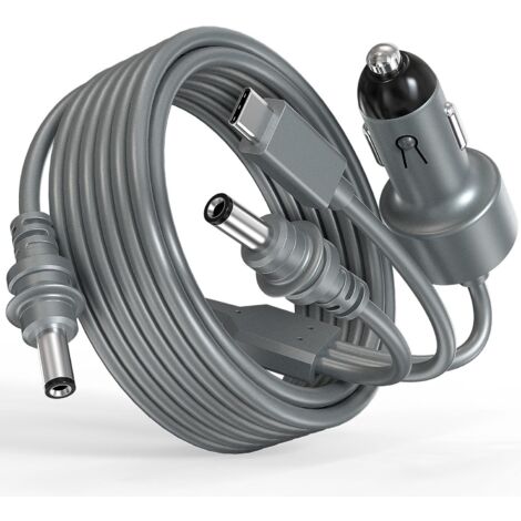 Cavo di alimentazione Starlink Mini 3 in 1, USB Type-C, 12-24 V, spina accendisigari e spina CC, adattatore per caricabatteria da auto e connettore CC per Starlink Mini (3 m)
