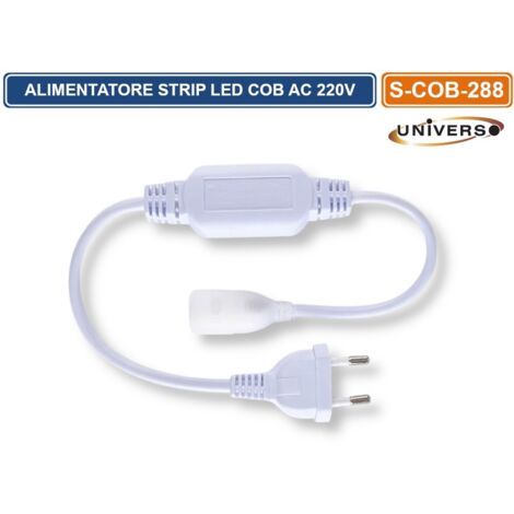 CAVO DI ALIMENTZIONE DRIVER CON RADDRIZZATORE PER STRIP LED COB AC 220V 8MM
