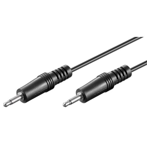 Cavo di collegamento audio AUX, 3,5 mm mono, Spina 3,5 mm (2-pin, mono)  Spina 3,5 mm (2-pin, mono). Lunghezza del Cavo 1.5 m