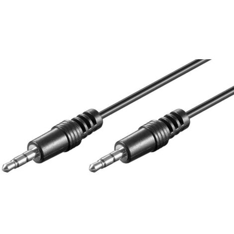 Cavo di collegamento audio AUX, 3,5 mm stereo, CU, Spina 3,5 mm (3-pin, stereo) Spina 3,5 mm (3-pin, stereo). Lunghezza del Cavo 5 m