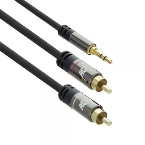 Cavo di collegamento audio da 3,5 mm a 2 x RCA 1,5 m