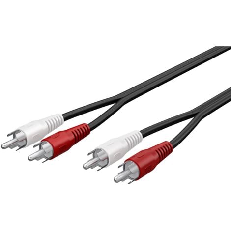 Cavo di collegamento stereo 2x RCA, 2 spina RCA (audio sinistro/destro)  2 spina RCA (audio sinistro/destro). Lunghezza del Cavo 10 m