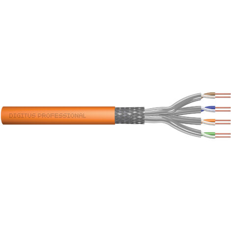 Cavo di Installazione Cat7 S/FTP (S-STP) AWG 23/1, 1000 metri, per Reti Ethernet ad Alte Prestazioni, Modello DK-1743-VH-10 di DIGITUS