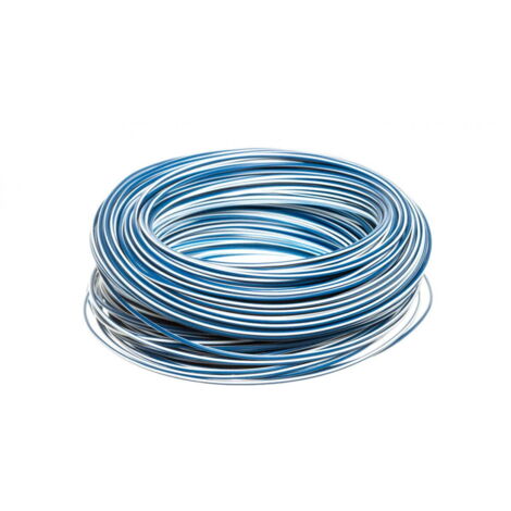 Cavo di installazione H05V-K 0,75 blu scuro con striscia bianca 4510922 /100m/