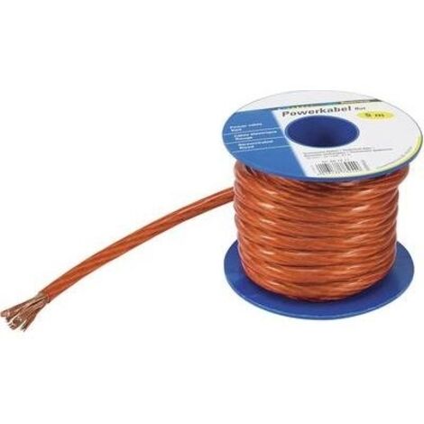 CAVO DI MASSA 1 X 10 MM² ROSSO, TRASPARENTE TRU COMPONENTS 1564516 5 M