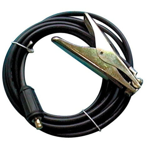 Cavo di massa sagomato 300 A Lunghezza 4m D-Ø 35 mm² Tappo in gomma KS 50