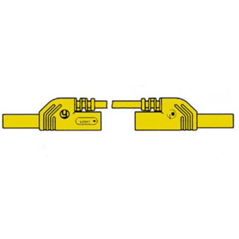 CAVO DI MISURA DA CONTATTO PROTETTO 4mm 50cm / GIALLO (MLB-SH/WS 50/1)
