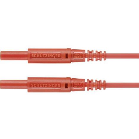 Cavo di misura Schützinger MSFK A301 rosso 0,5 m