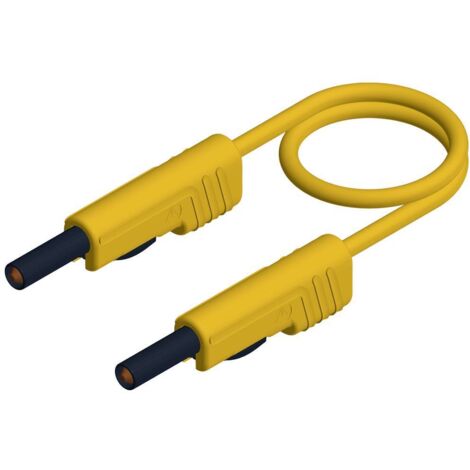 Cavo di misura SKS Hirschmann MLB 50/1 V giallo 0,5 m
