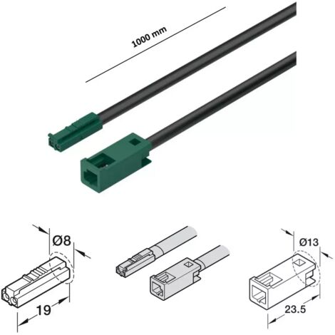 CAVO DI PROLUNGA HAFELE LOOX5 24V PER LAMPADE MONOCROMATICHE MM.1000 833.95.718