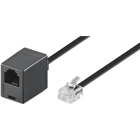 Cavo di prolunga modulare, conduttore di alluminio placcato di rame (CCA), Spina RJ11/RJ14 (6P4C)  Presa RJ11 (6P4C). Lunghezza del Cavo 10 m