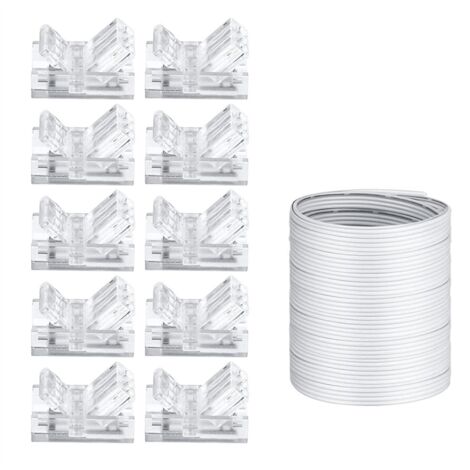 Cavo Prolunga Striscia LED 20m + 10 Connettori 8mm 2pin - Per SMD 5050/5630 - Foto 6