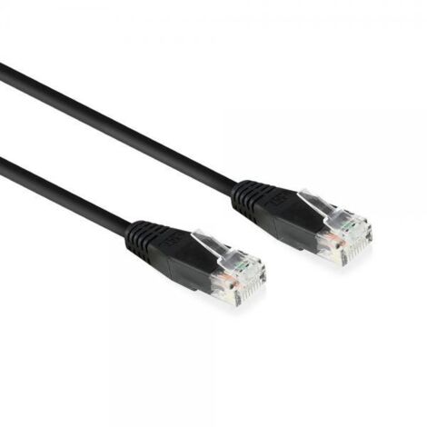 Cavo di rete CAT6 U/UTP, rame, 2 m, nero