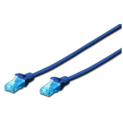 Cavo di Rete Dritto Non Schermato Cat.5E 2 mt Blu